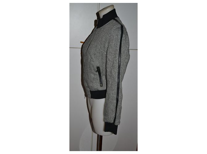 Autre Marque Jo Jacket Leather and Wool Coat Multiple colors - view 3