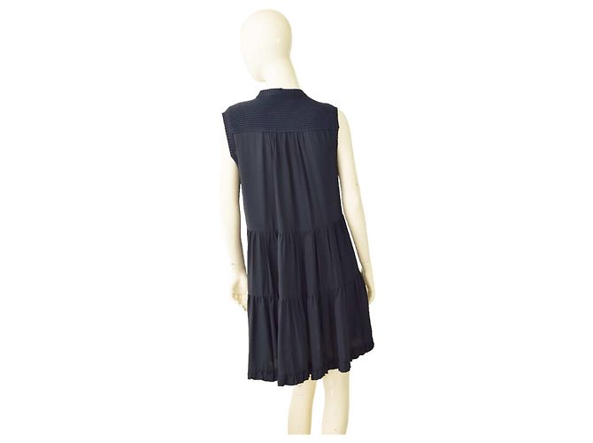 Autre Marque Vestido mini sin mangas de punto de algodón azul No 21 - vista 2