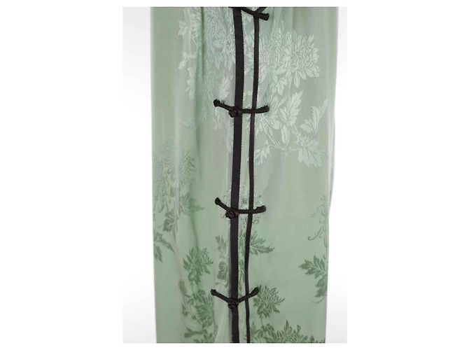 Autre Marque Vestido de seda Verde - vista 4