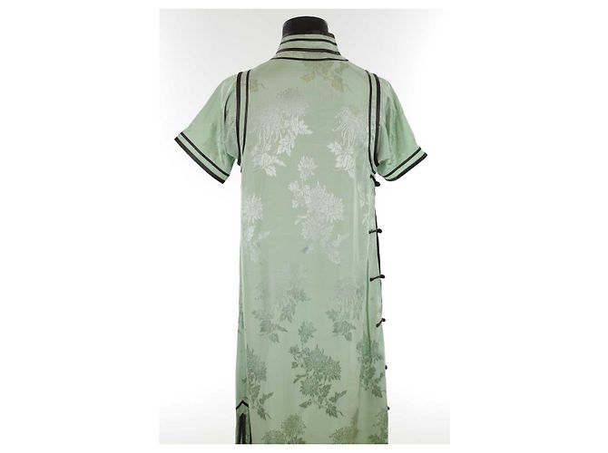 Autre Marque Vestido de seda Verde - vista 5