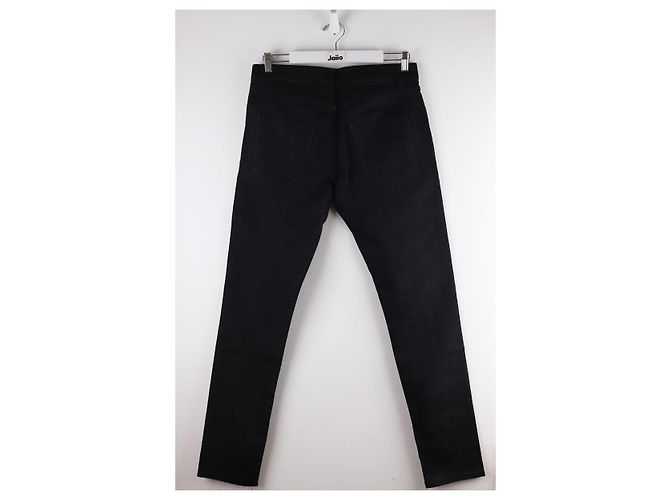 Saint Laurent Jeans slim in cotone Nero - vista 3