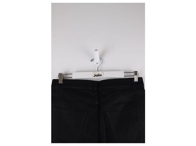 Saint Laurent Jeans slim in cotone Nero - vista 4
