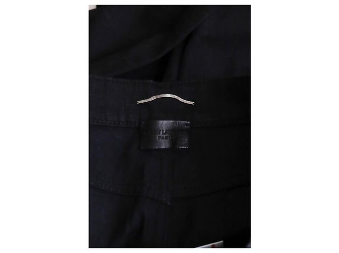 Saint Laurent Jeans slim in cotone Nero - vista 5
