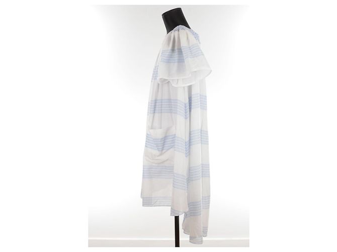 Alexis Mabille Vestido de algodón Blanco - vista 3