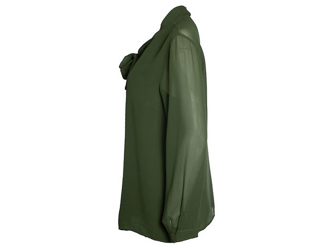 Autre Marque Otra cosa, blusa transparente en verde - vista 2