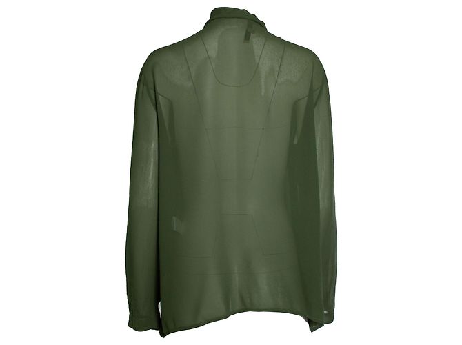 Autre Marque Otra cosa, blusa transparente en verde - vista 3