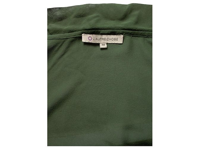 Autre Marque Otra cosa, blusa transparente en verde - vista 5