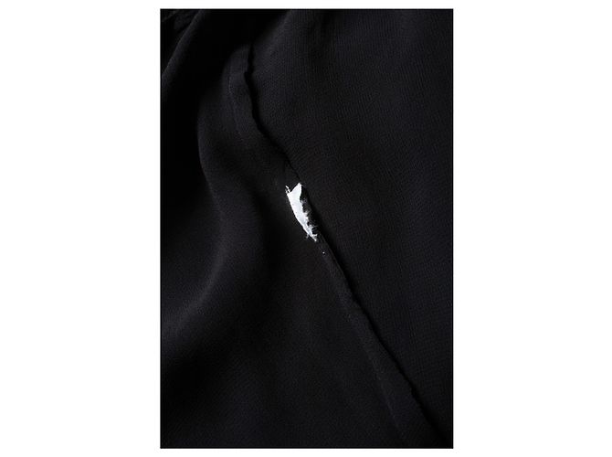 Autre Marque ME369, abito kaftan trasparente in nero - vista 5