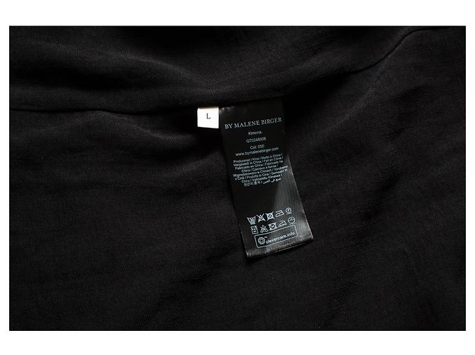 By Malene Birger Von Malene Birger, Wickel-Kimono-Cardigan Schwarz - Ansicht 5