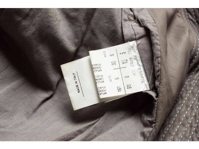 Rick Owens, Olmar & Mirta Lederjacke in Grau - Ansicht 8