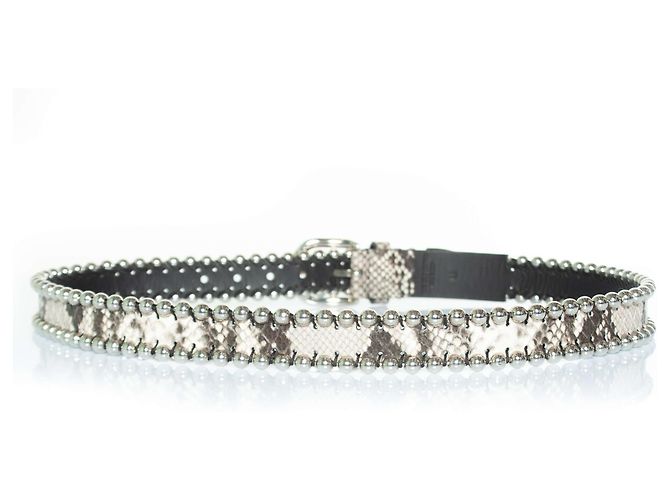 Cintura Zap con borchie e stampa serpente di Isabel Marant Argento - vista 3