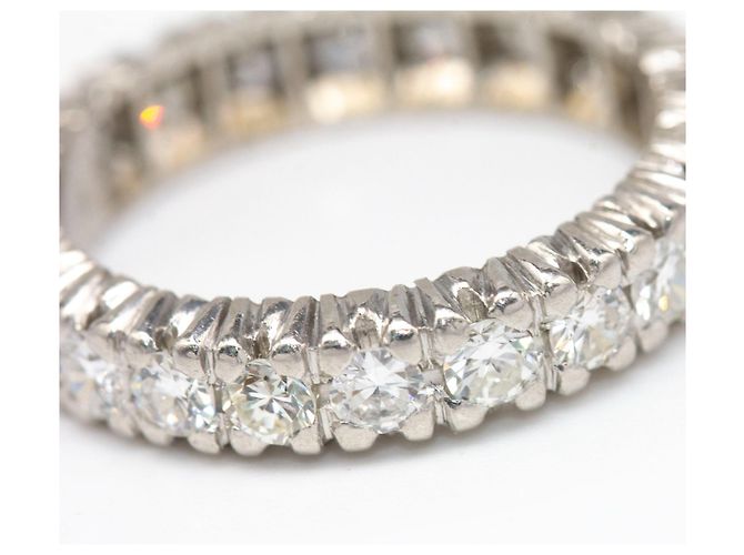 Autre Marque Anello ALLEANZA in Diamanti e Oro Bianco. Seconda mano Grigio - vista 2