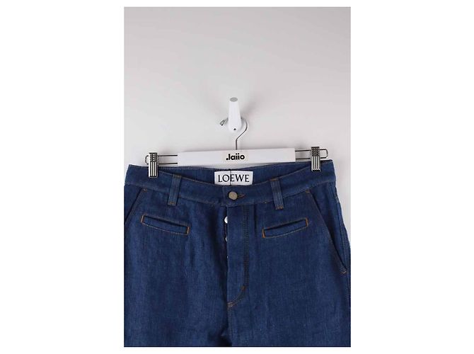 Loewe Jeans in cotone Blu - vista 2