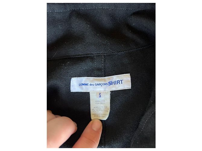 Comme Des Garcons Giacca nera con cappuccio Comme des Garçons taglia S Nero - vista 7