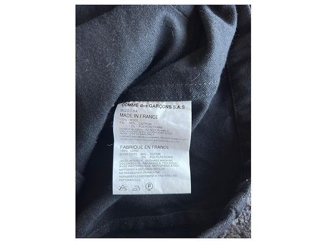 Comme Des Garcons Giacca nera con cappuccio Comme des Garçons taglia S Nero - vista 8