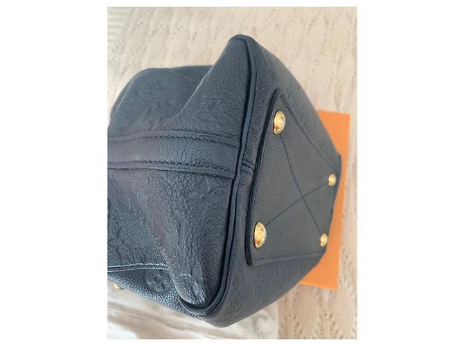 Louis Vuitton Speedy Lederprägung Marineblau - Ansicht 14