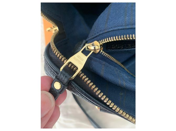 Louis Vuitton Speedy Lederprägung Marineblau - Ansicht 16
