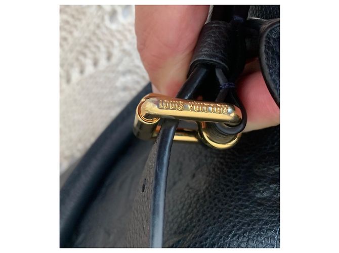 Louis Vuitton Speedy Lederprägung Marineblau - Ansicht 6