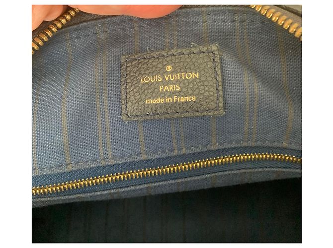 Louis Vuitton Speedy Lederprägung Marineblau - Ansicht 9