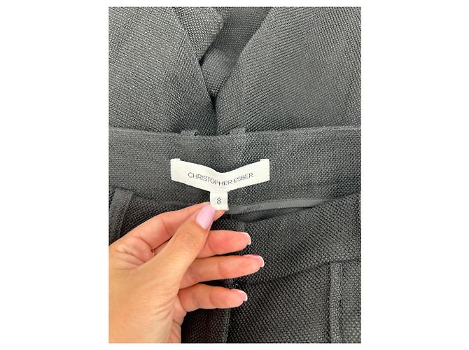 Autre Marque Pantalones Christopher Esber T.UK 8 Algodón Negro - vista 3