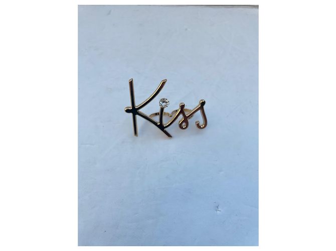 Anello doppio Lanvin Gold Kiss Jewel Oro Gold hardware - vista 3