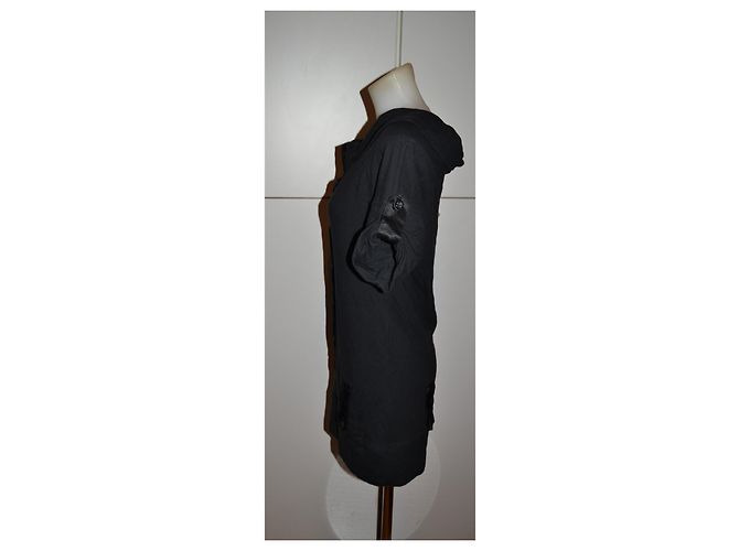 Liu.Jo Kleid schwarz Baumwolle Viskose Größe 42 - Ansicht 3