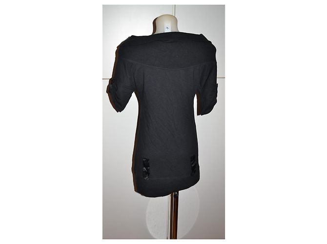 Liu.Jo Kleid schwarz Baumwolle Viskose Größe 42 - Ansicht 4