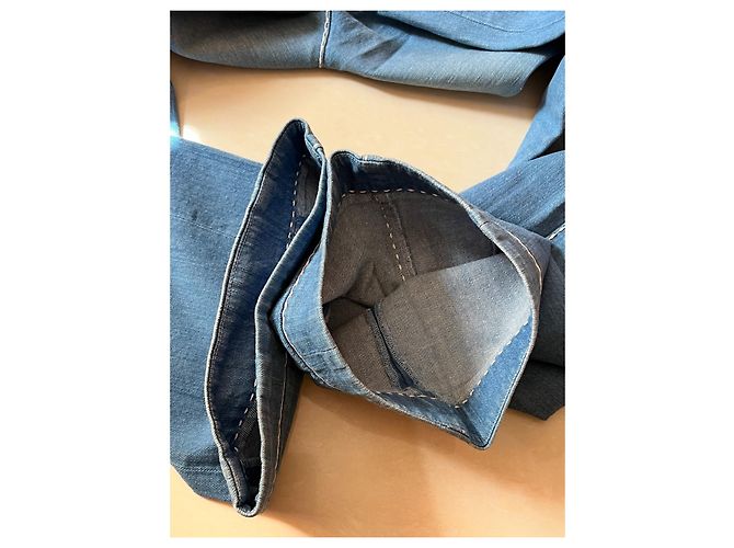 Jeans Chanel in denim blu 36IT - vista 10
