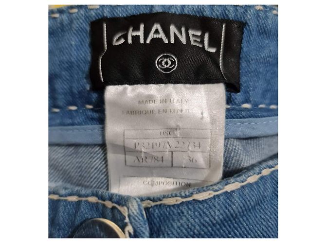 Jeans Chanel in denim blu 36IT - vista 3