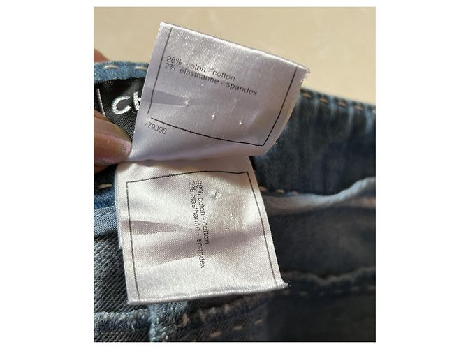 Jeans Chanel in denim blu 36IT - vista 4