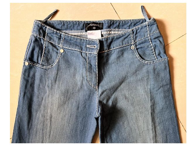 Jeans Chanel in denim blu 36IT - vista 7