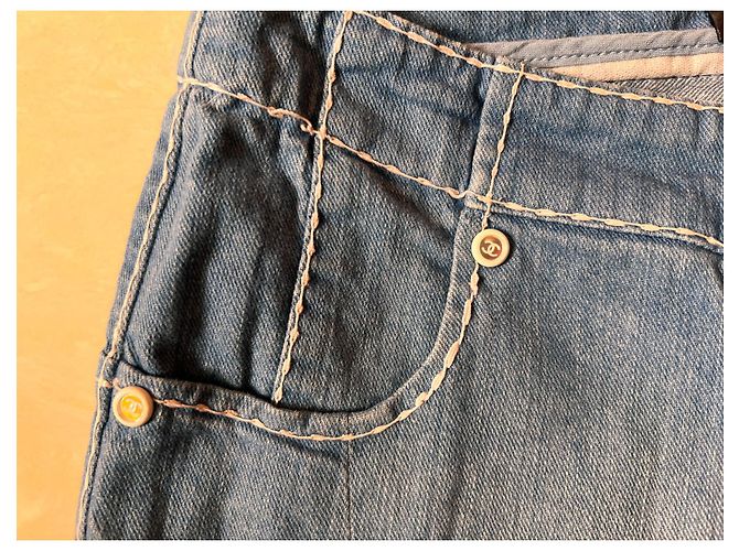 Jeans Chanel in denim blu 36IT - vista 8