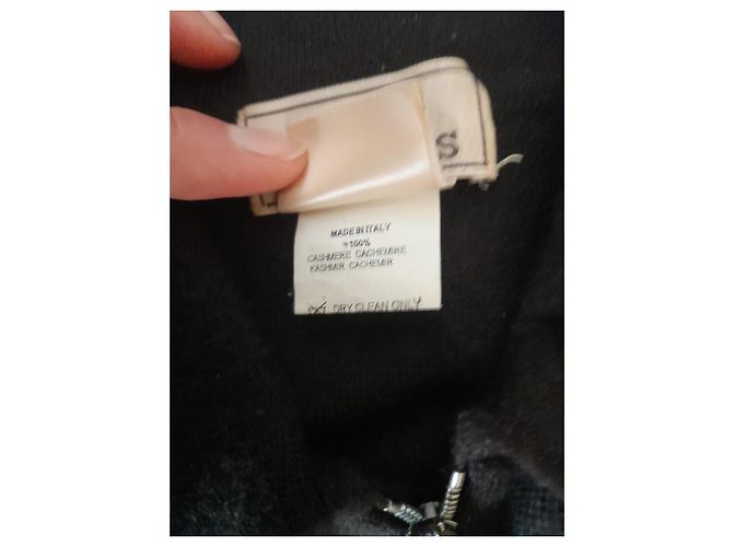 Hermès Pulôver de manga longa em cashmere com colarinho de caminhoneiro Preto - vista 5
