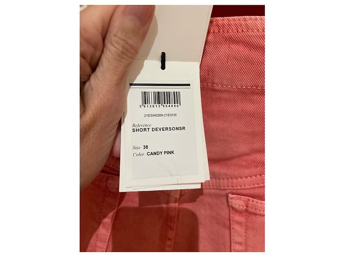 Shorts Isabel Marant rosa de algodão - vista 3