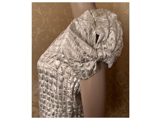 Abito Blumarine argento in lana - vista 9