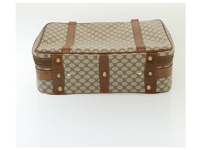 Gucci Borsa Boston GG Supreme in PVC beige Auth mr177 - vista 10