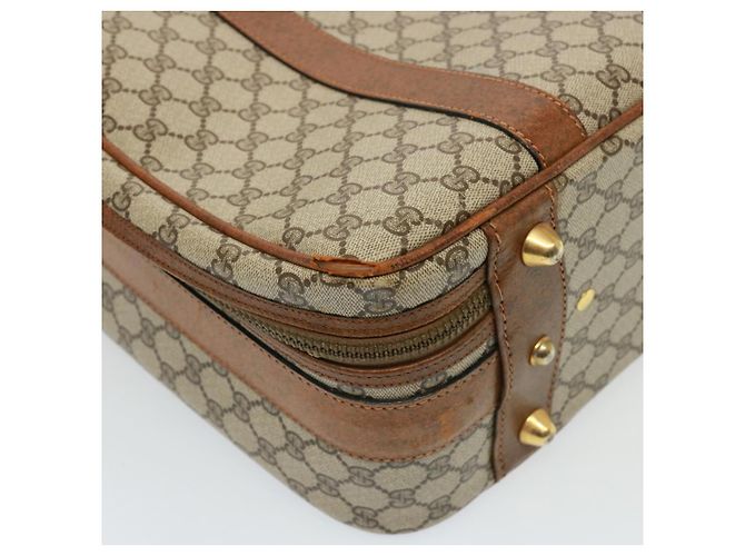Gucci Borsa Boston GG Supreme in PVC beige Auth mr177 - vista 12