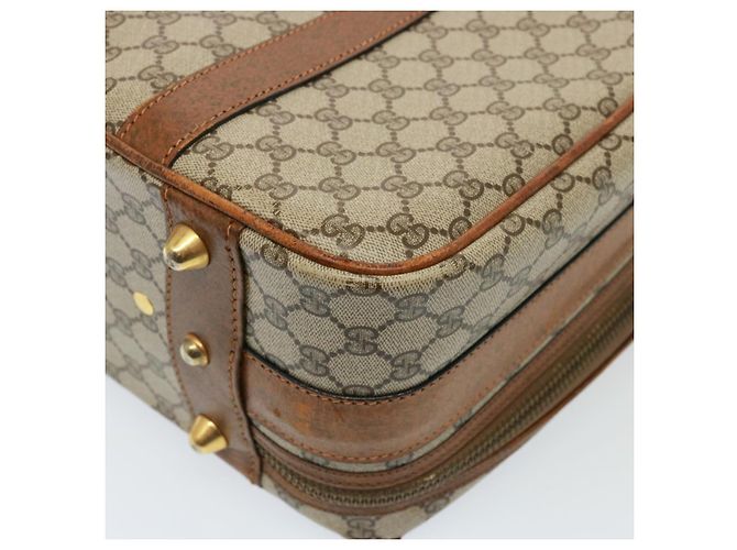 Gucci Borsa Boston GG Supreme in PVC beige Auth mr177 - vista 13