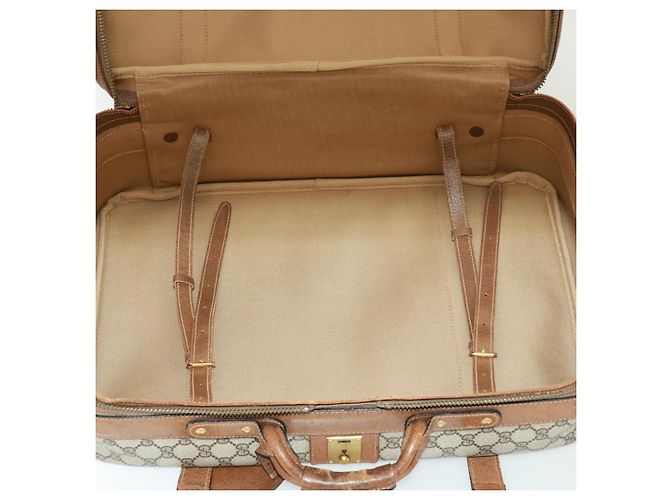 Gucci Borsa Boston GG Supreme in PVC beige Auth mr177 - vista 20