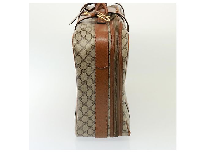 Gucci Borsa Boston GG Supreme in PVC beige Auth mr177 - vista 4