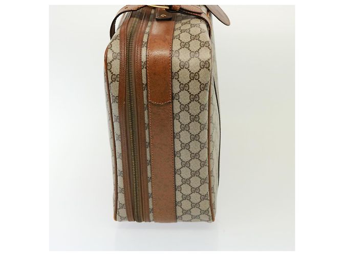 Gucci Borsa Boston GG Supreme in PVC beige Auth mr177 - vista 5