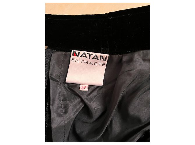 Autre Marque Falda basca de terciopelo negro NATAN - vista 5