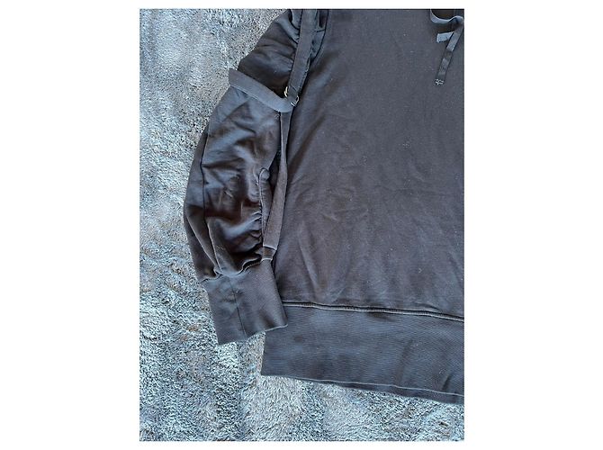 Schwarzer Bondage Hoodie Ann Demeulemeester Größe M - Ansicht 2