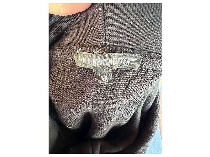 Schwarzer Bondage Hoodie Ann Demeulemeester Größe M - Ansicht 9