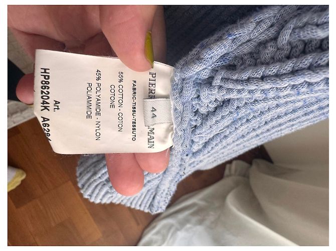 Cárdigan de punto azul Pierre Balmain - vista 11