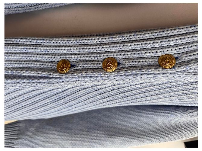 Cárdigan de punto azul Pierre Balmain - vista 6