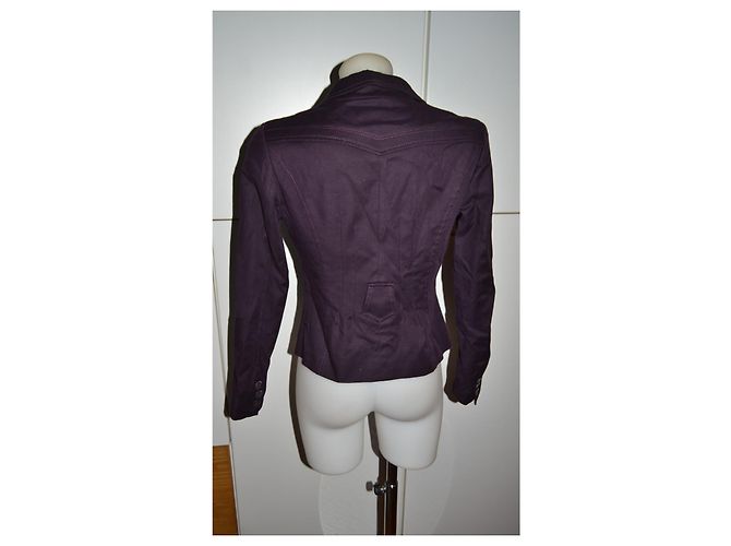 Chaqueta Impérial de algodón morado oscuro M - vista 2
