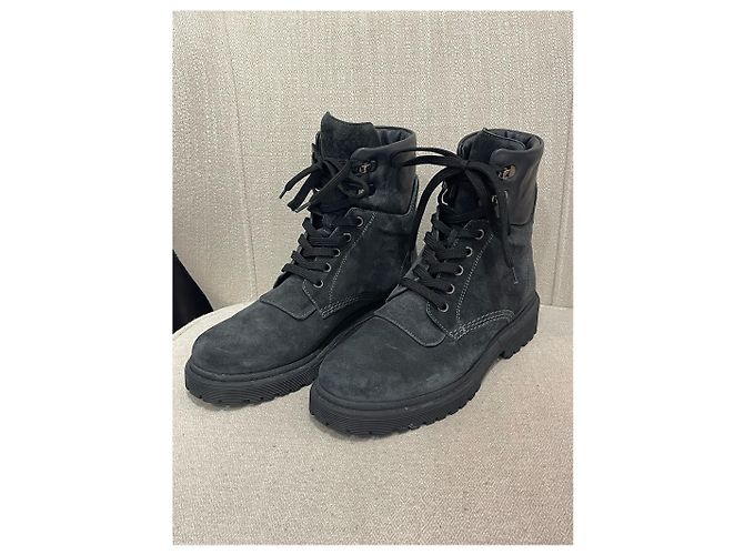 Botas MONCLER T.EU 38 Ante Negro - vista 3