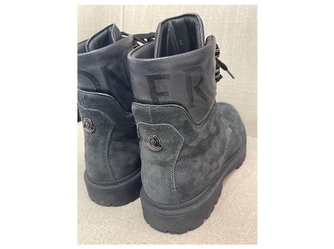 Botas MONCLER T.EU 38 Ante Negro - vista 6