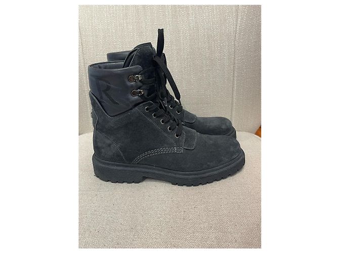 Botas MONCLER T.EU 38 Ante Negro - vista 8